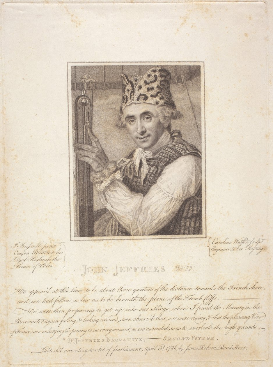 John Jeffries M.D., 3. April von Caroline and Russell John (1745 1806) Watson