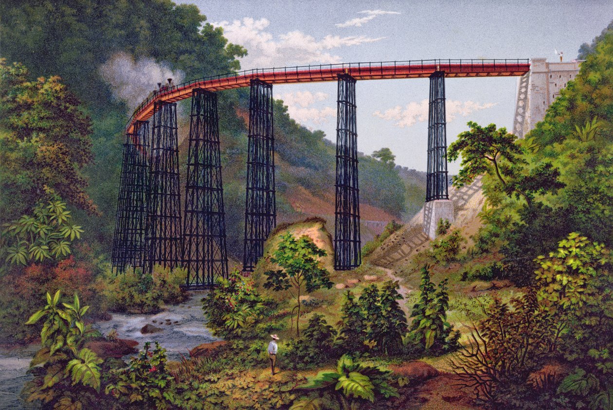 Eisenbahnbrücke bei Metlac, aus 