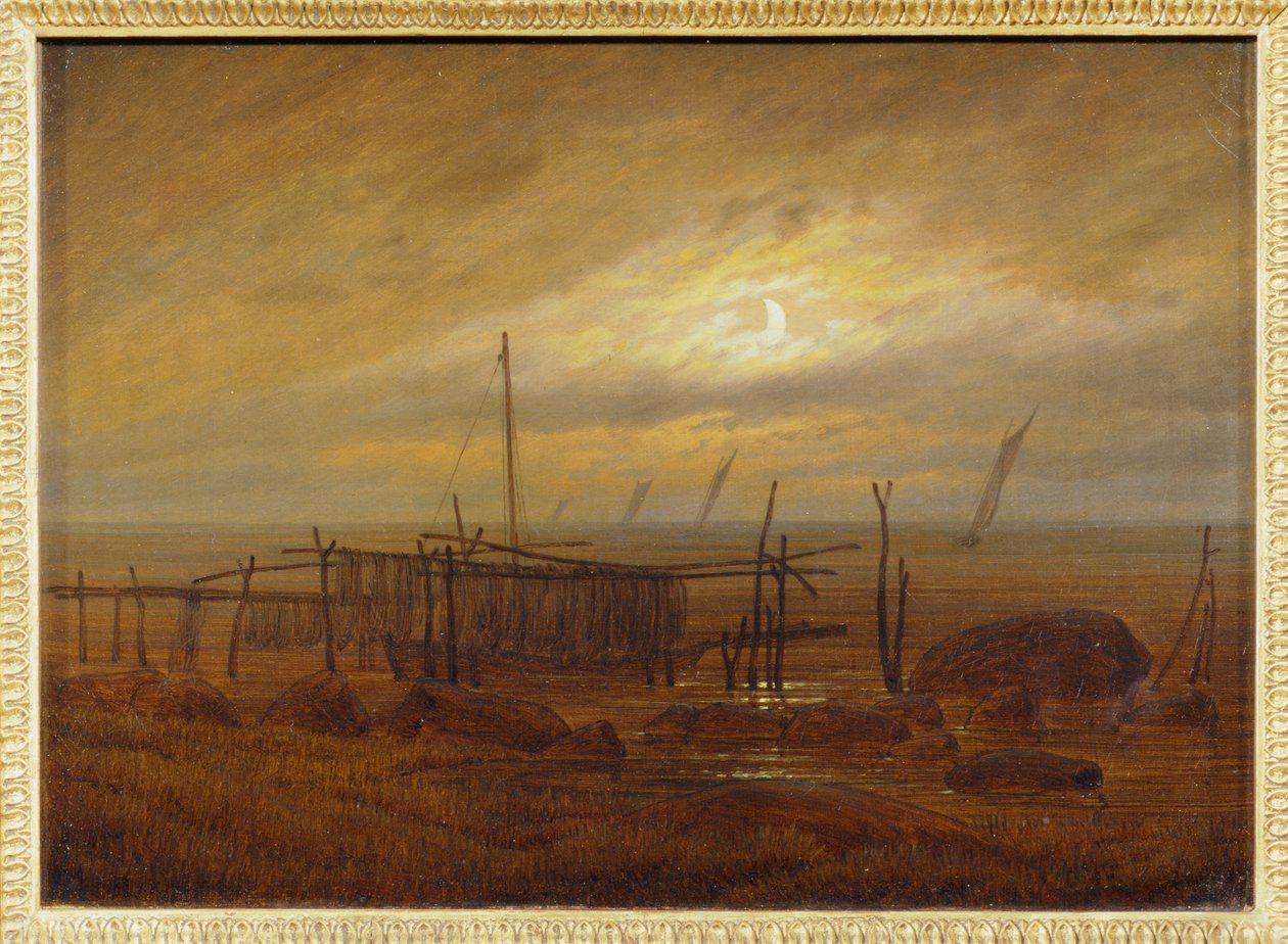 Am Meeresstrand von Caspar David Friedrich