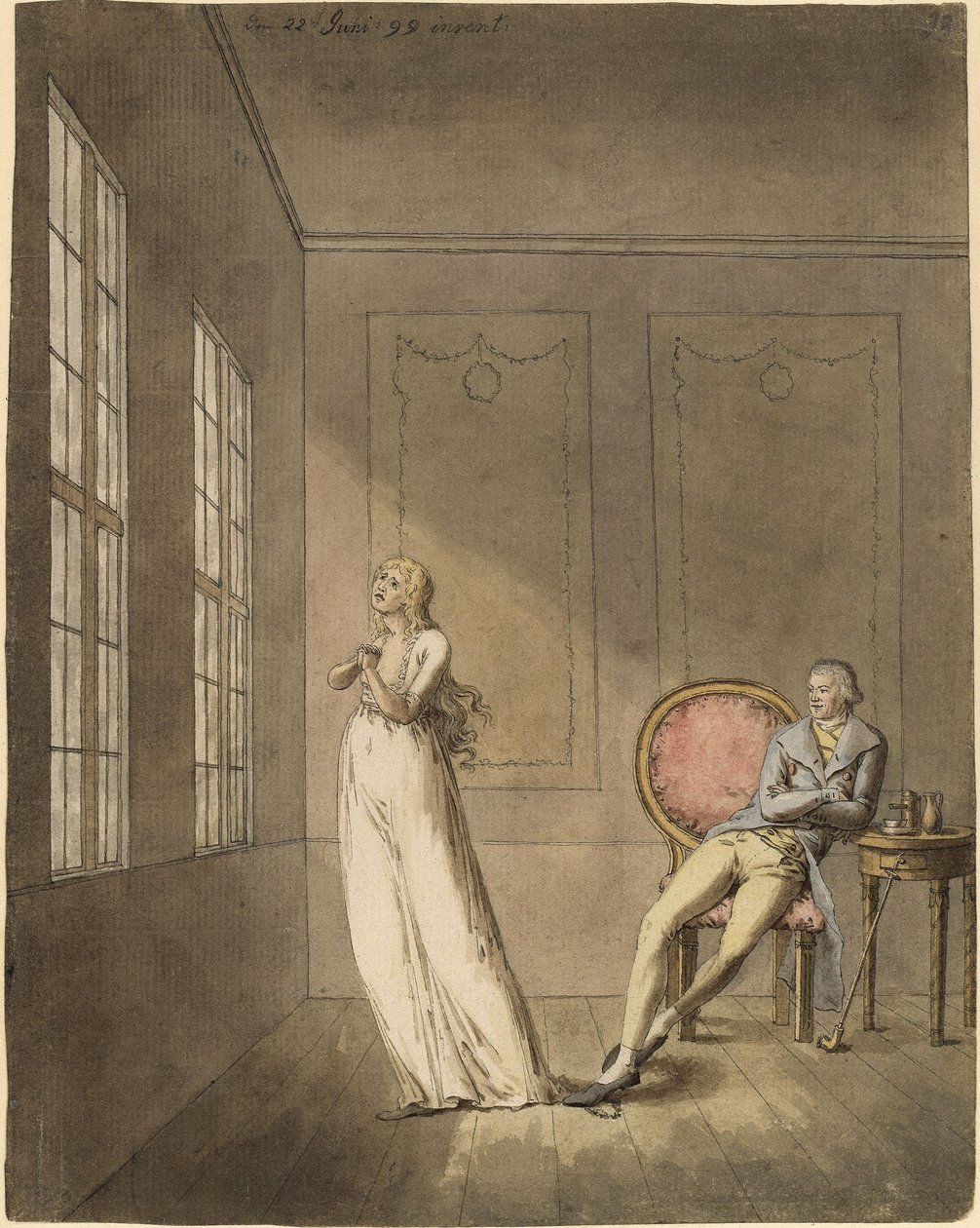 Amalie und Franz Moor aus Schillers "Die Räuber" von Caspar David Friedrich