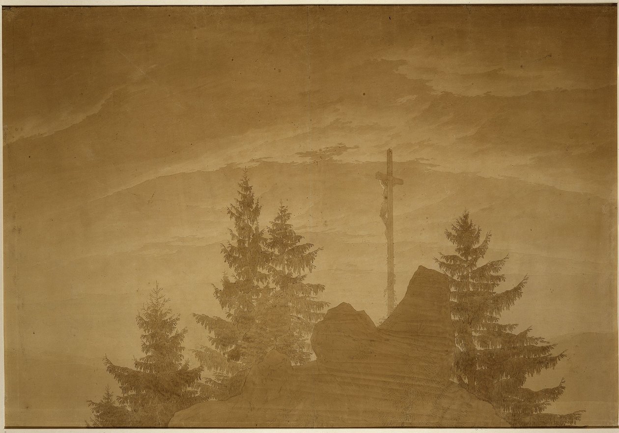 Das Kreuz im Gebirge von Caspar David Friedrich