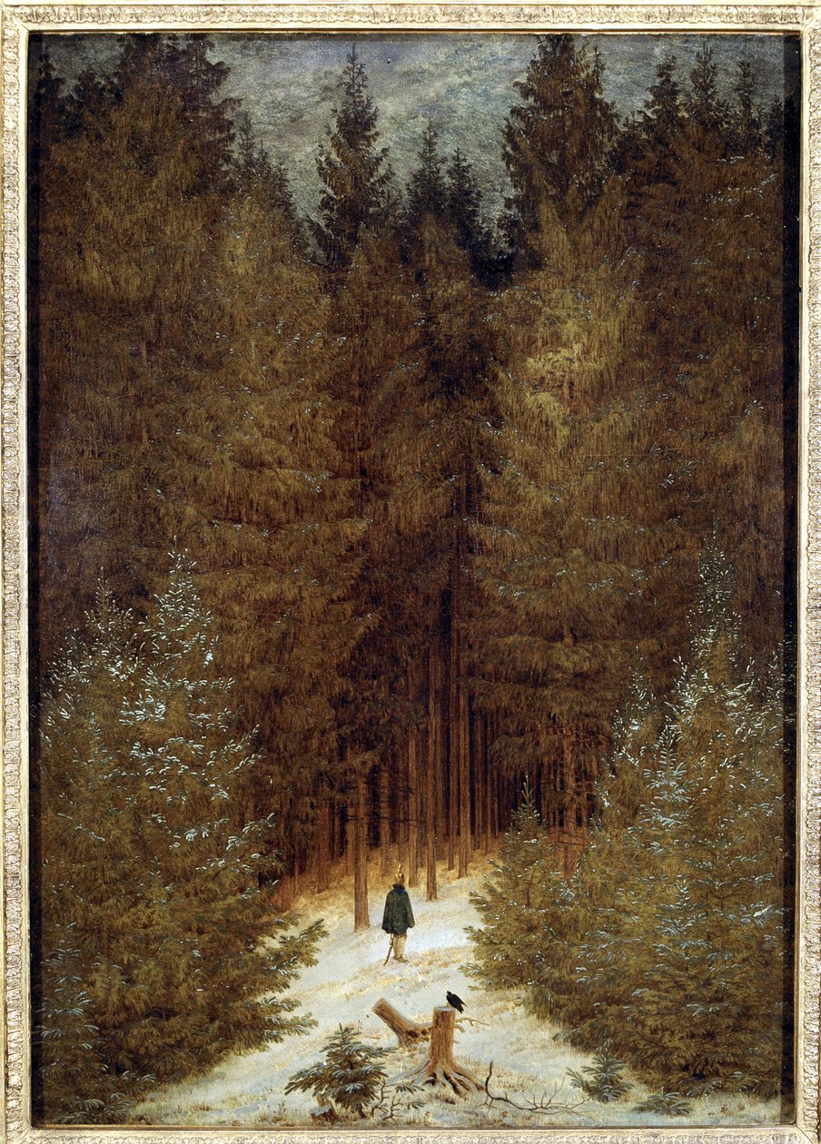Jäger im Wald von Caspar David Friedrich