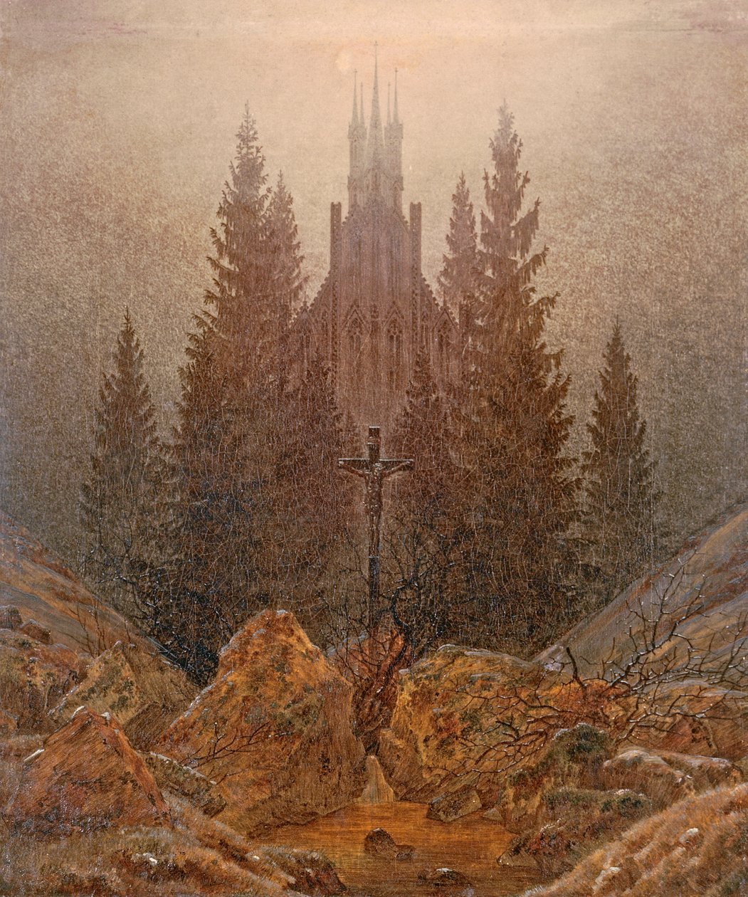 Das Kreuz in den Bergen von Caspar David Friedrich