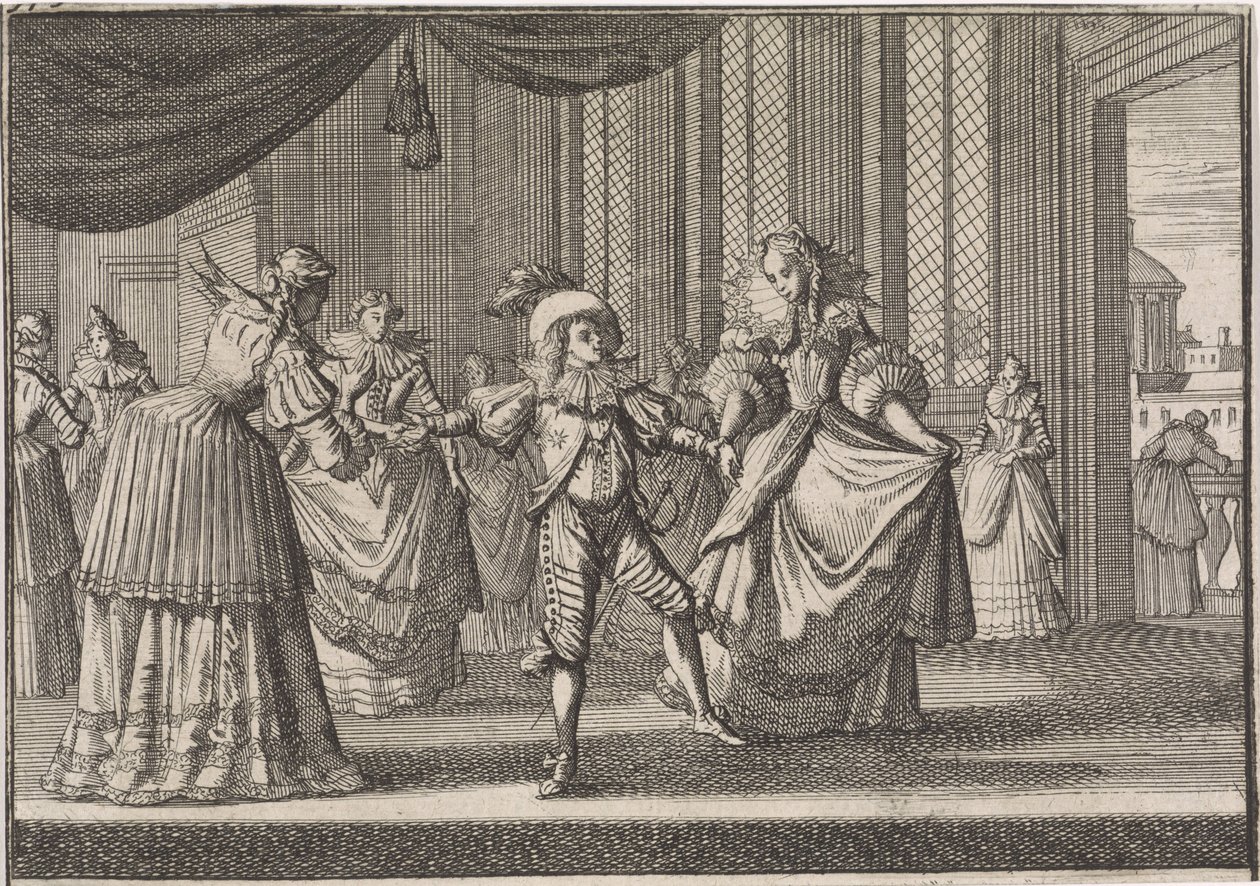 Erziehung von Balthazar Karl, dem ältesten Sohn von König Philipp IV., 1642 von Caspar Luyken (attributed to)