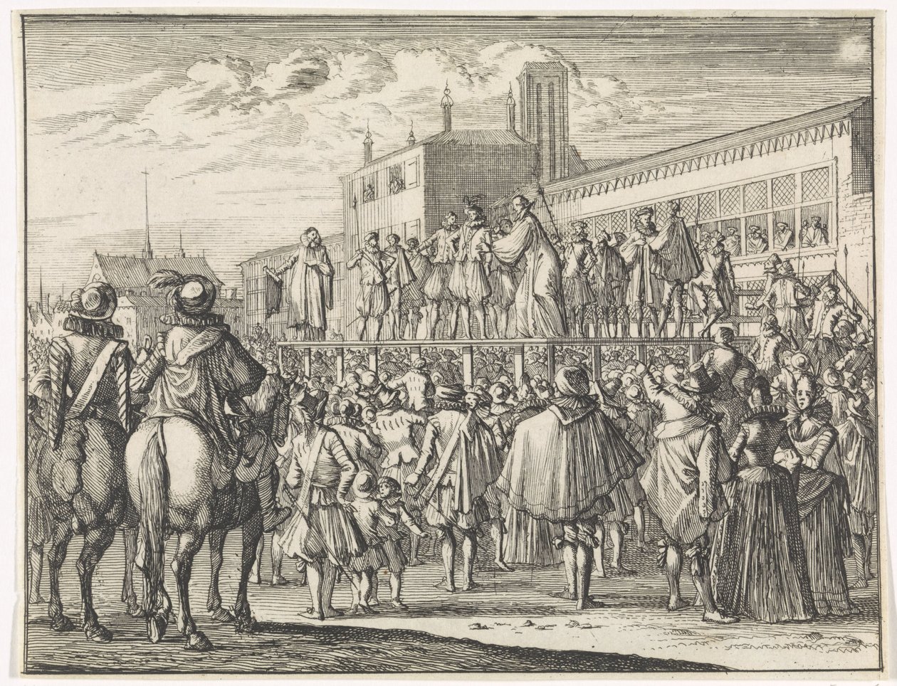 Öffentliche Rede von Meister Godefroy Bousart in Arras von Caspar Luyken