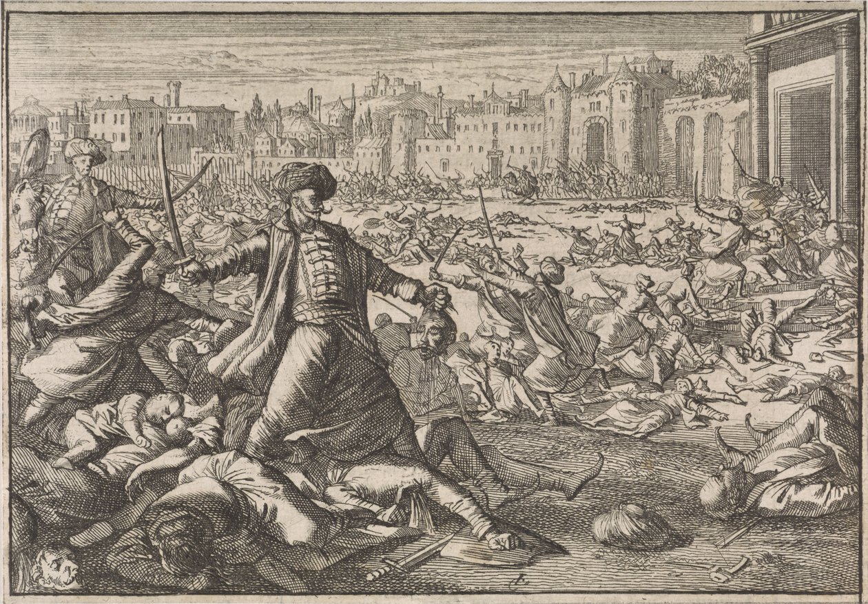 Eroberung von Bagdad durch die Türken, 1638 von Caspar Luyken