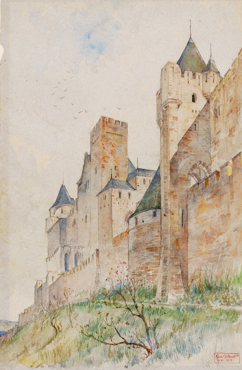 Wehrmauern von Carcassonne, Frankreich von Cass Gilbert