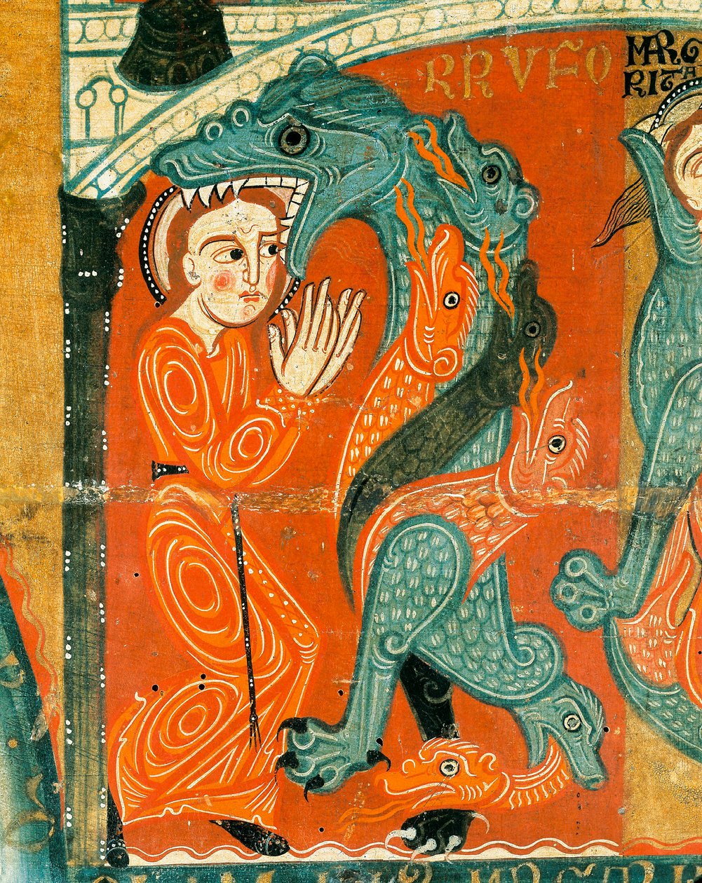 Das Martyrium der Heiligen Margareta (Detail) von Catalan School