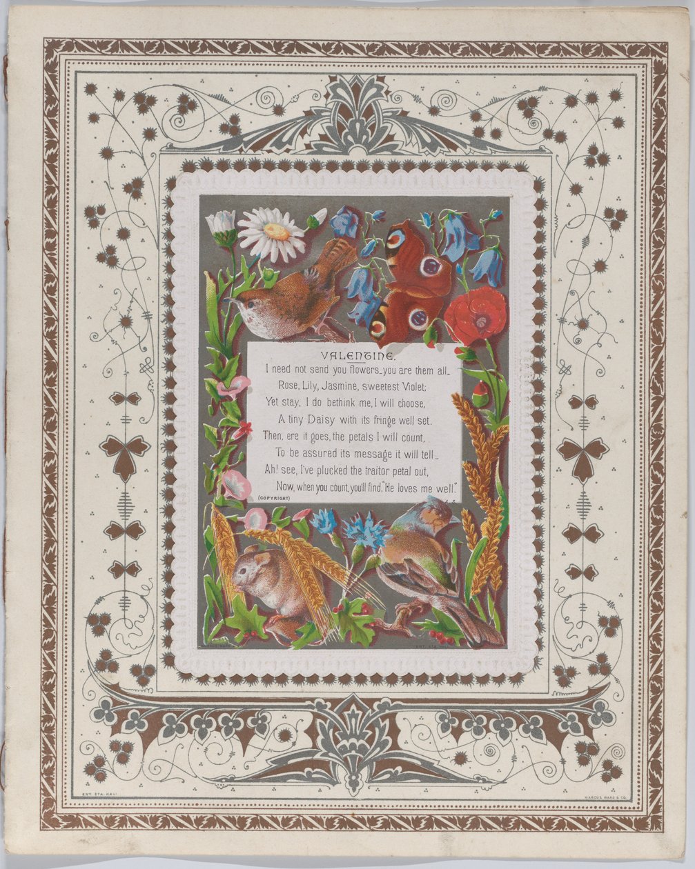 Valentine, 1874 von Catherine Greenaway