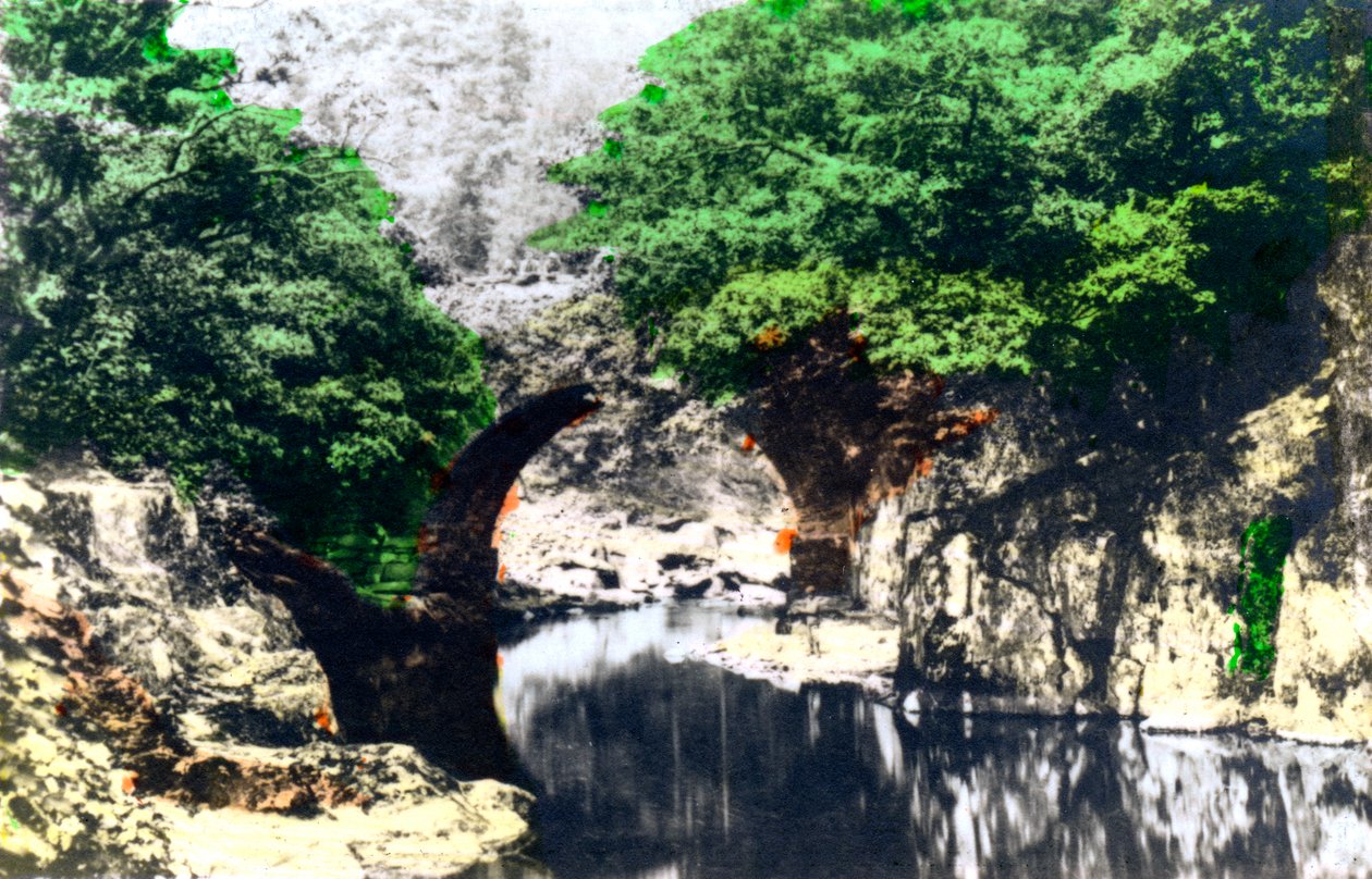 Römische Brücke bei Bettws-y-Coed, Gwynedd, 1926 von Cavenders Ltd