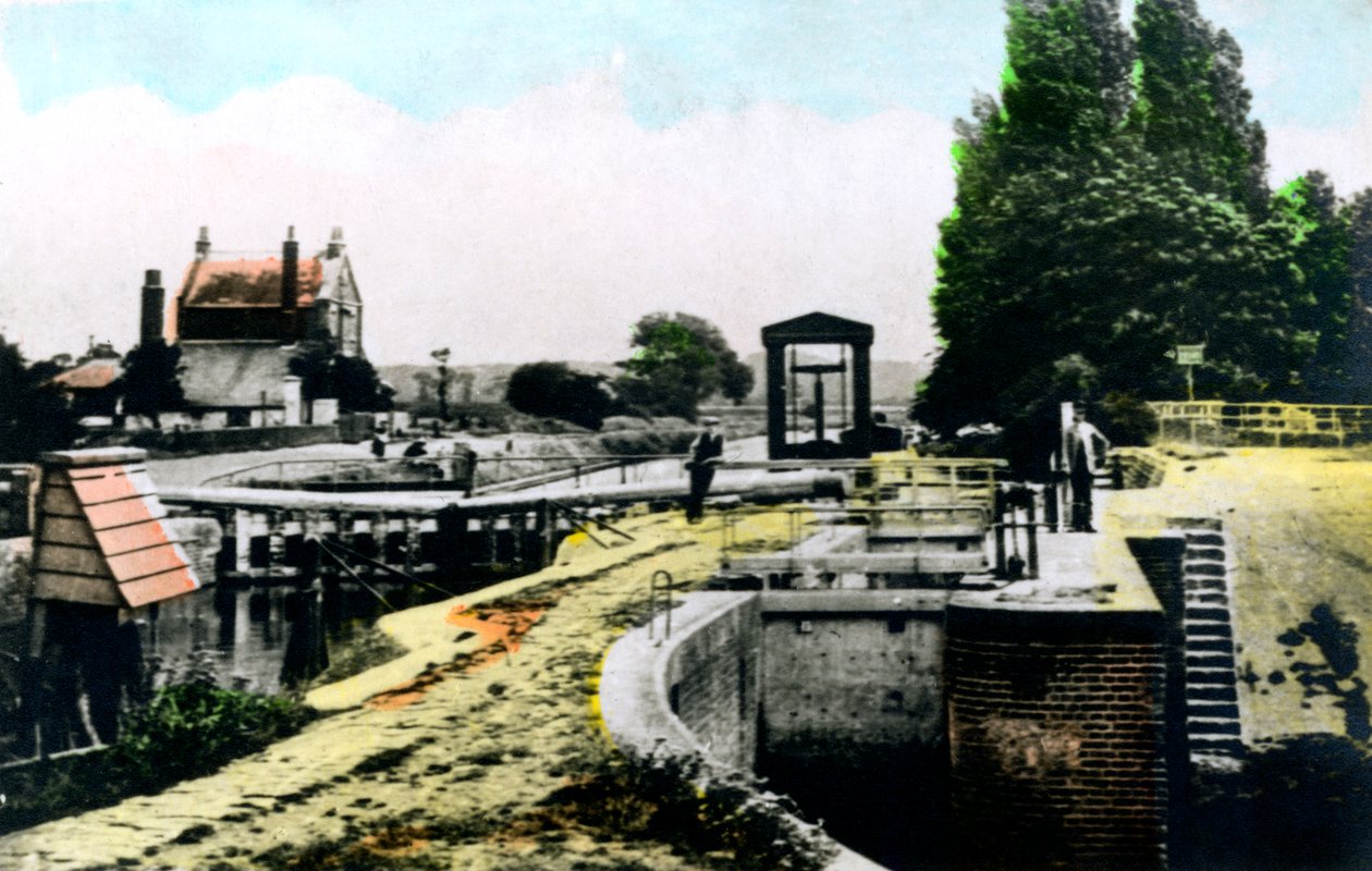 Teddington Lock, Richmond, London, 1926 von Cavenders Ltd