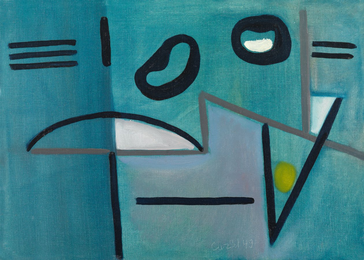 Blaues Abstrakt von Caziel Caziel