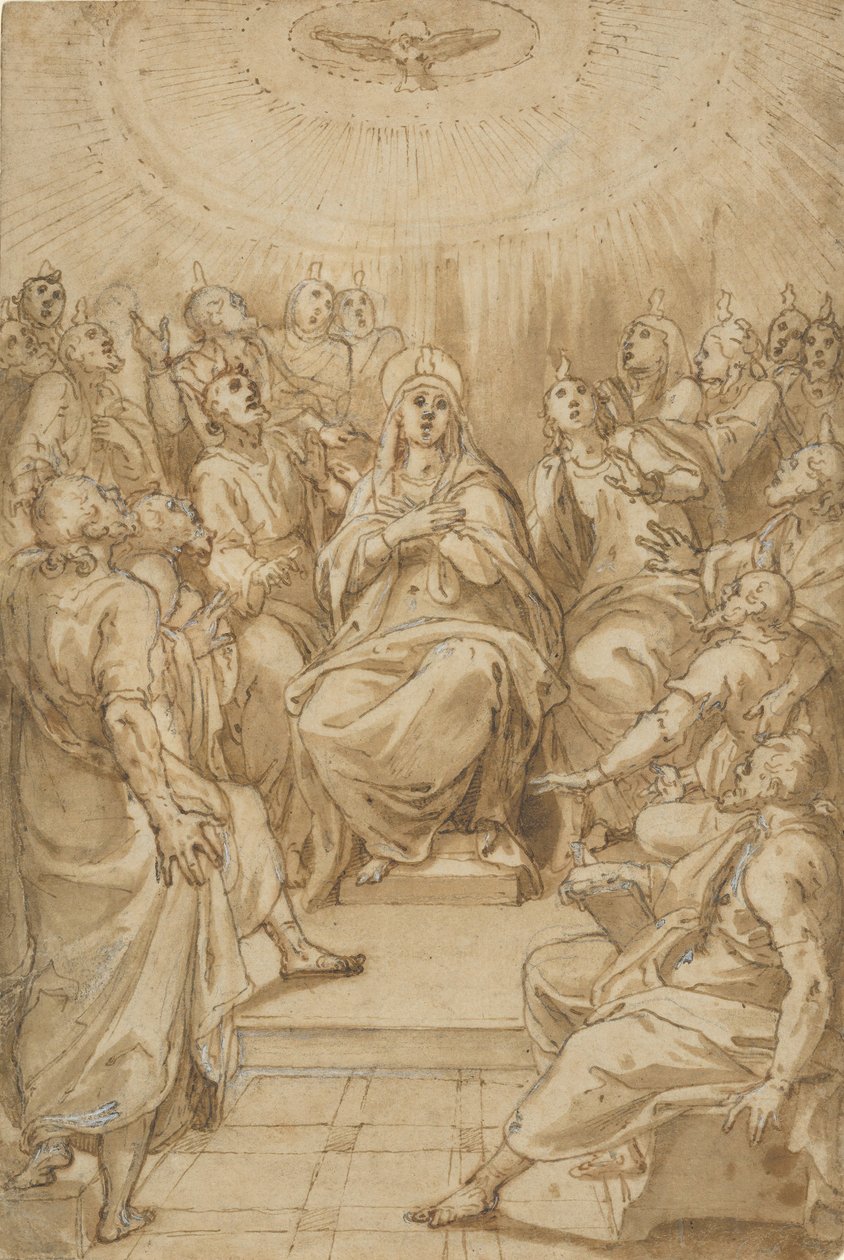 Pfingsten (Der Abstieg des Heiligen Geistes) von Cesare Nebbia