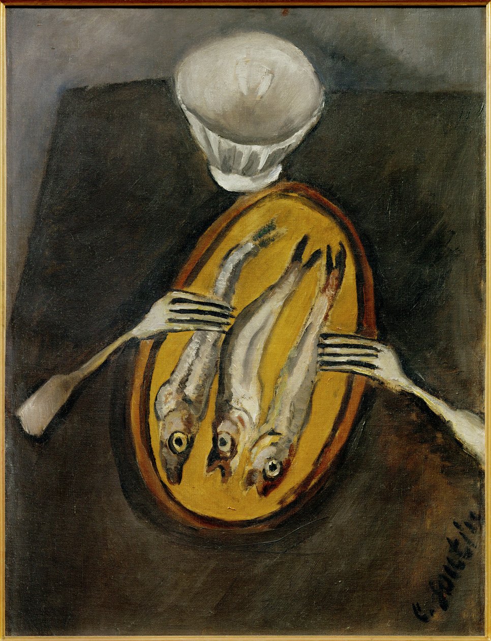 Stillleben mit Heringen, ca. 1916 von Chaim Soutine