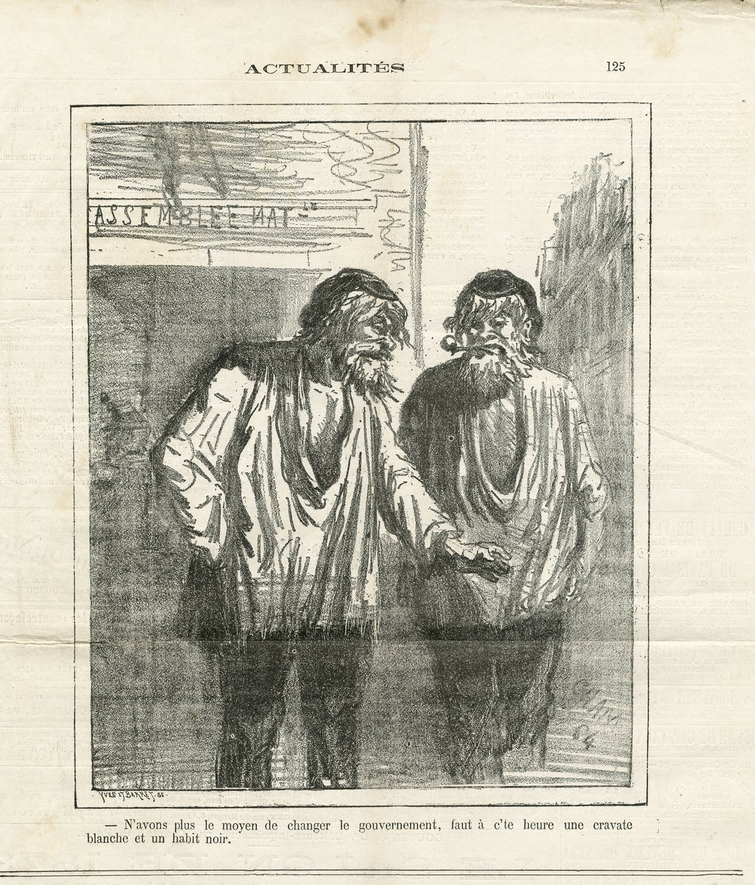 Illustration von Cham (1819-1879) in Le Charivari von Amédée de Noé