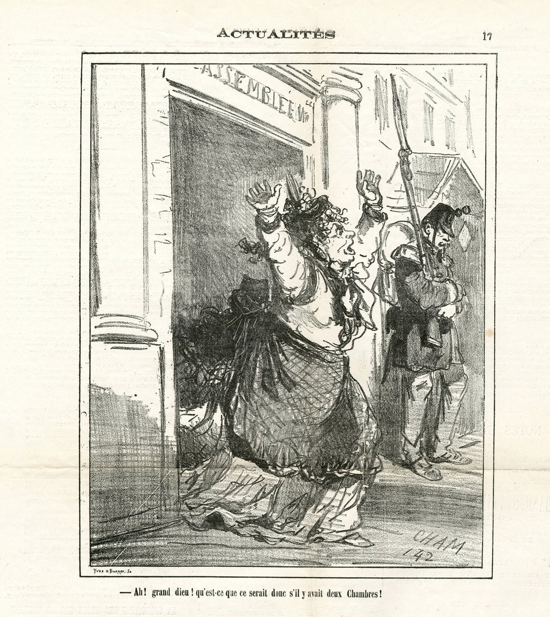 Illustration von Cham (1819-1879) in Le Charivari von Amédée de Noé