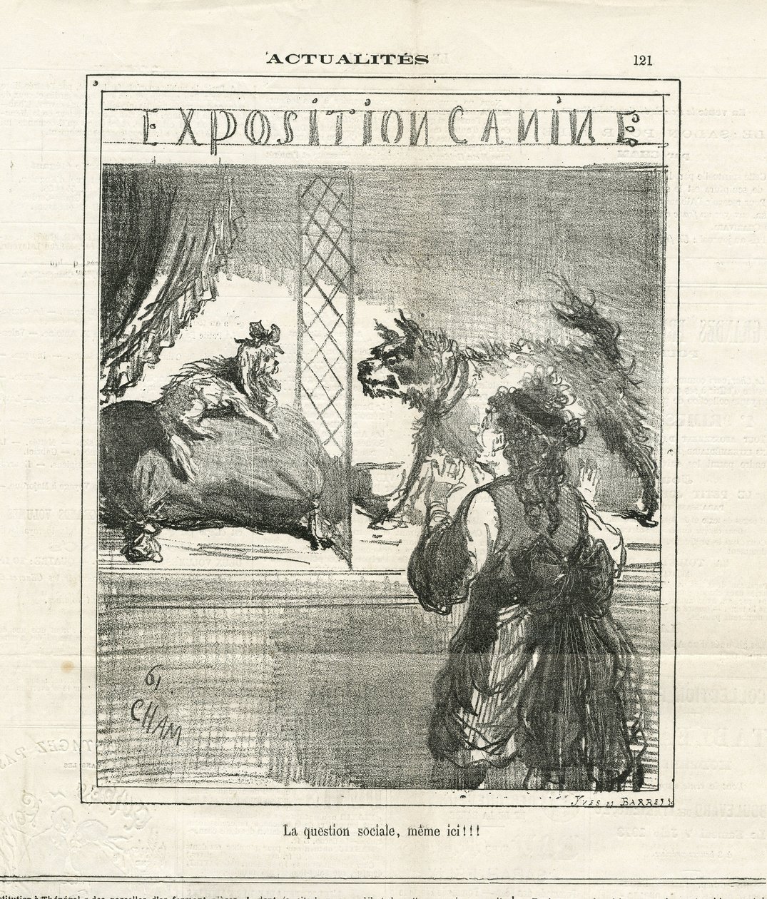 Illustration von Cham (1819-1879) in Le Charivari von Amédée de Noé