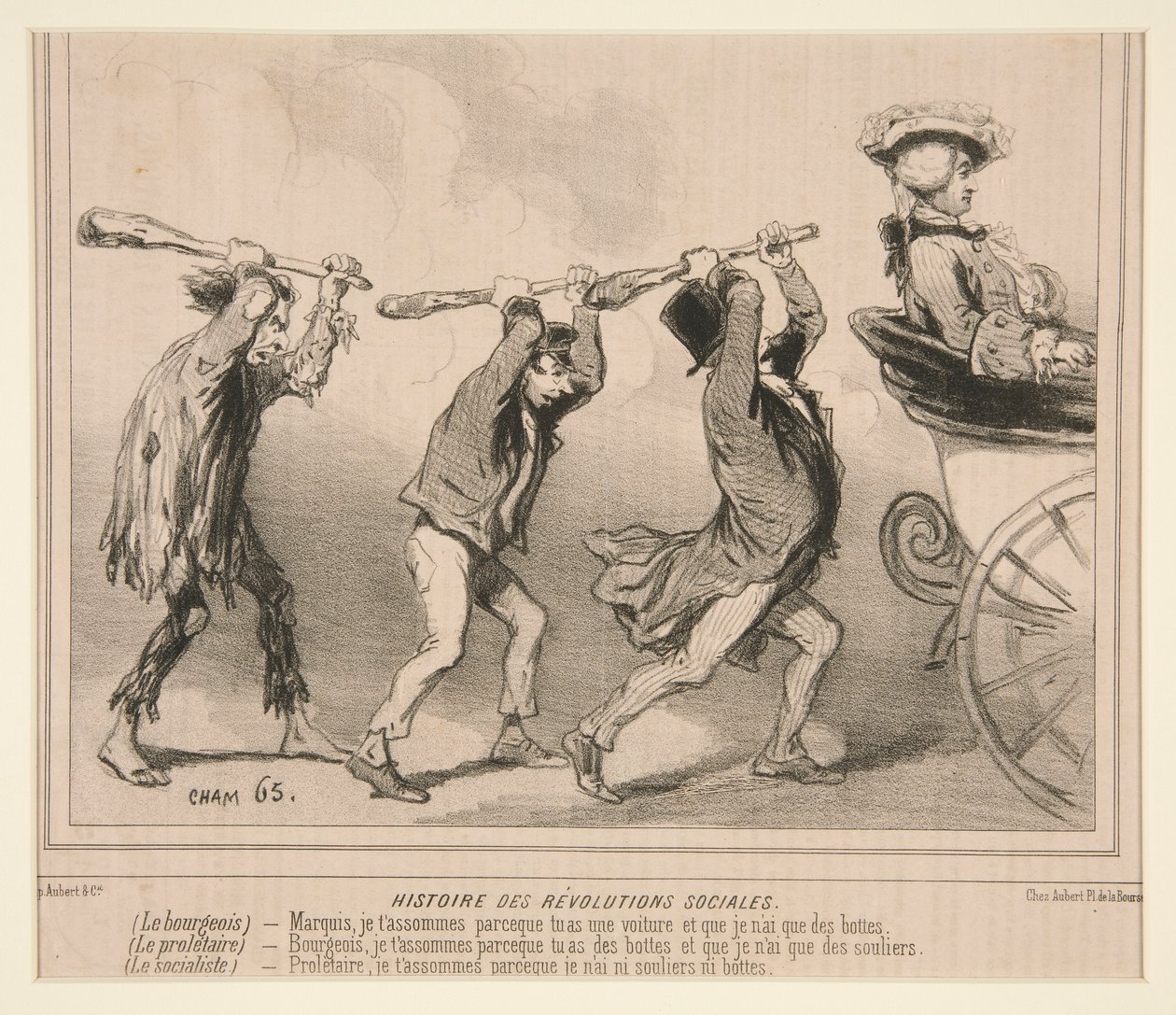 Geschichte der sozialen Revolutionen, aus Le Charivari von Cham
