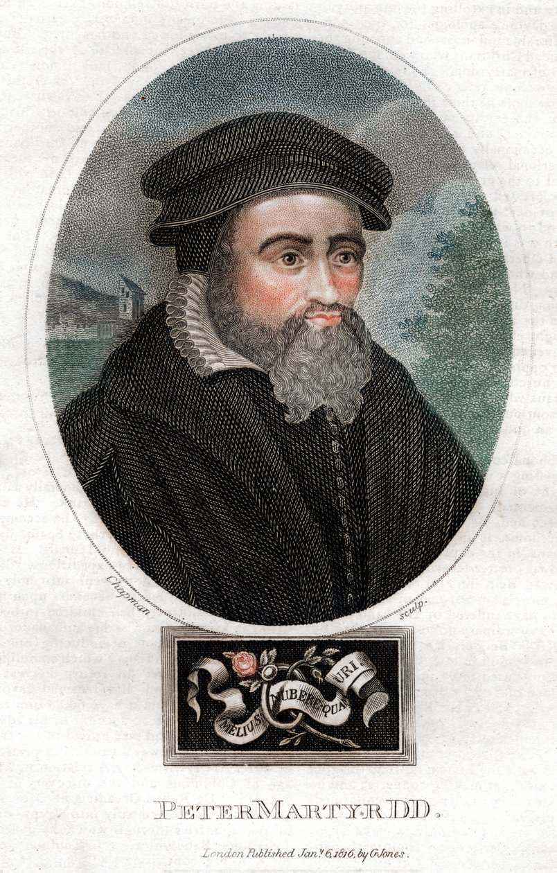 Pietro Martire Vermigli 1499-1562, italienischer Theologe, 1816 von Chapman and Co