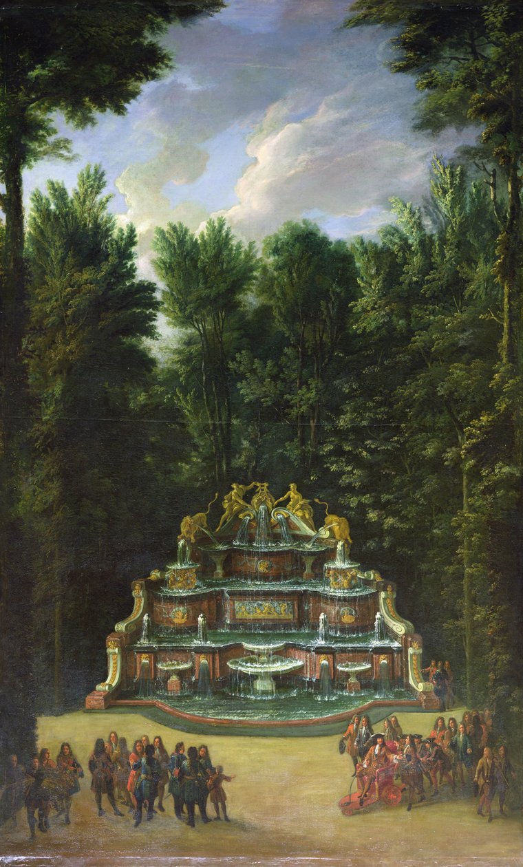 Promenade von Ludwig XIV. (1638 - 1715), Grand Trianon, 1713 von Charles Chastelain