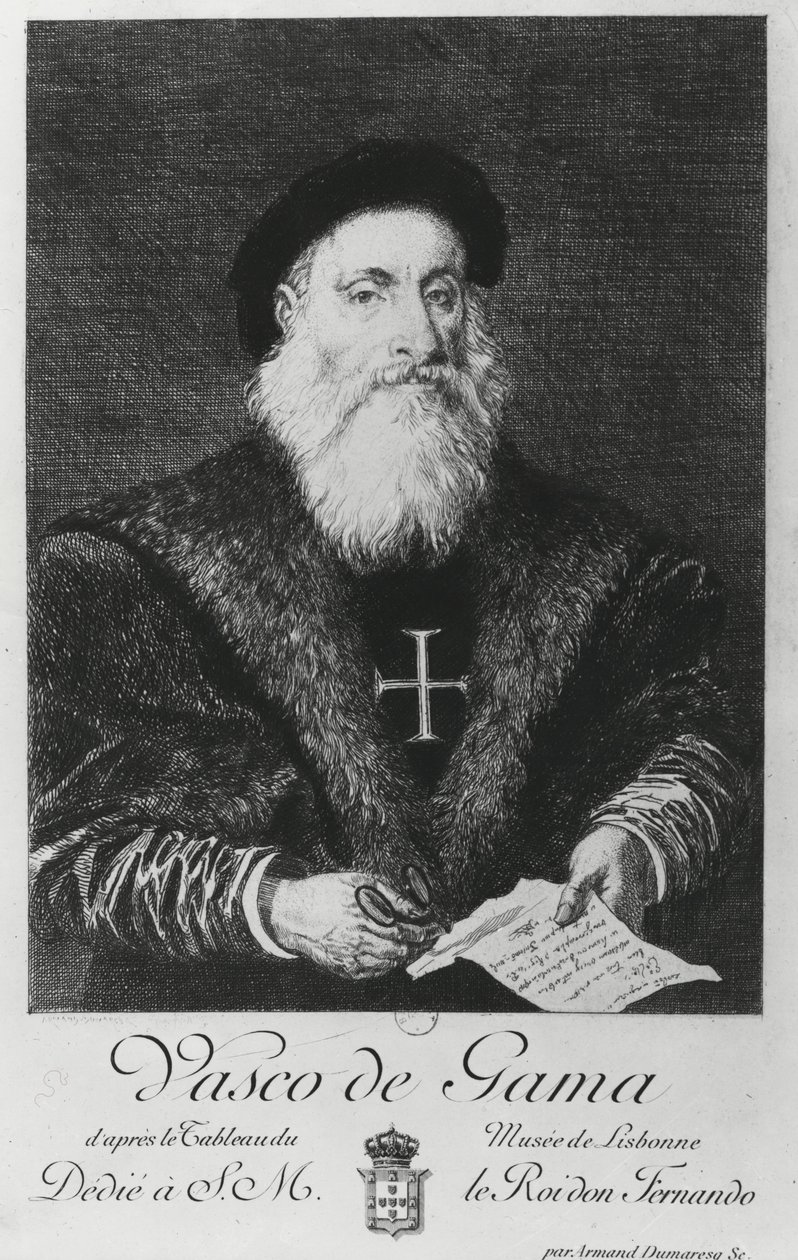 Porträt von Vasco da Gama (1469-1524) von Charles Edouard Armand Dumaresq