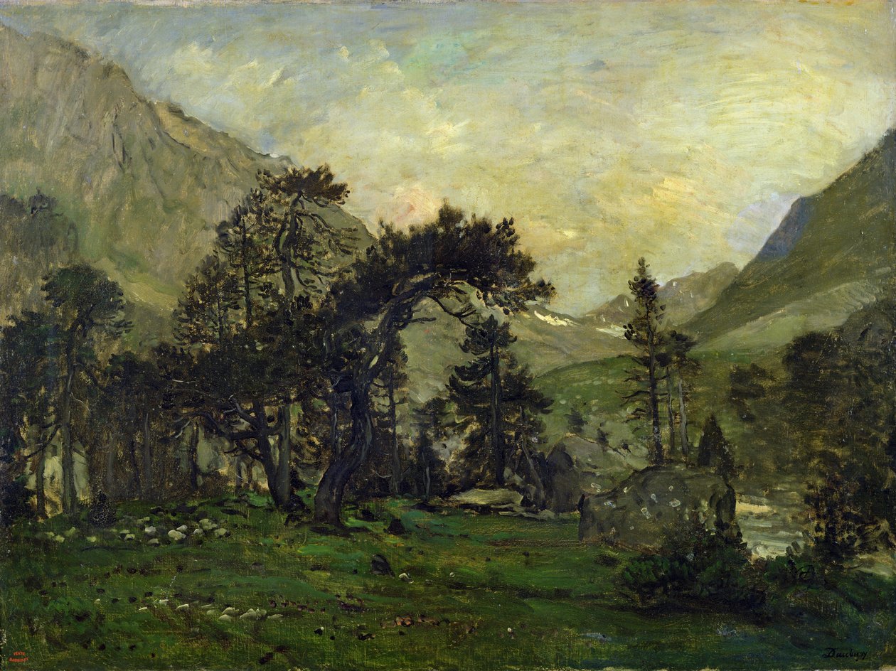 Die Mahoura in Cauterets von Charles Francois Daubigny