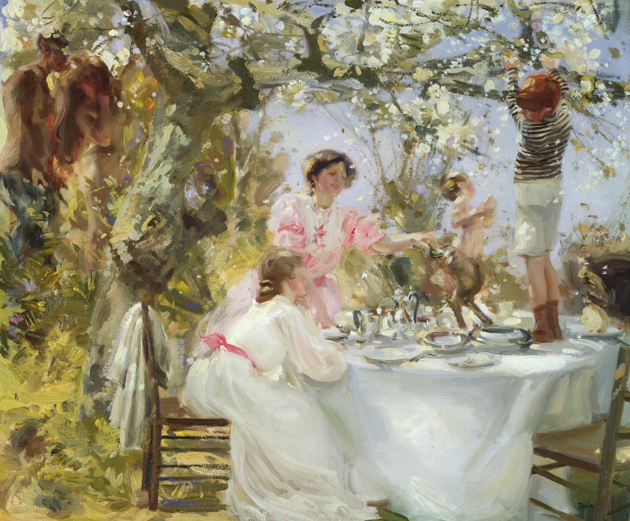 Der kleine Faun, ca. 1906 von Charles Sims