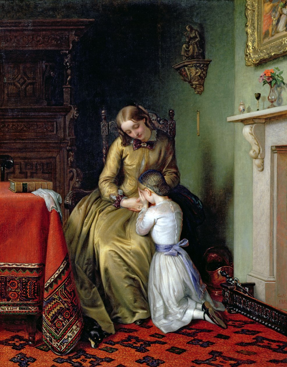 Gebetszeit, 1854 von Charles West Cope
