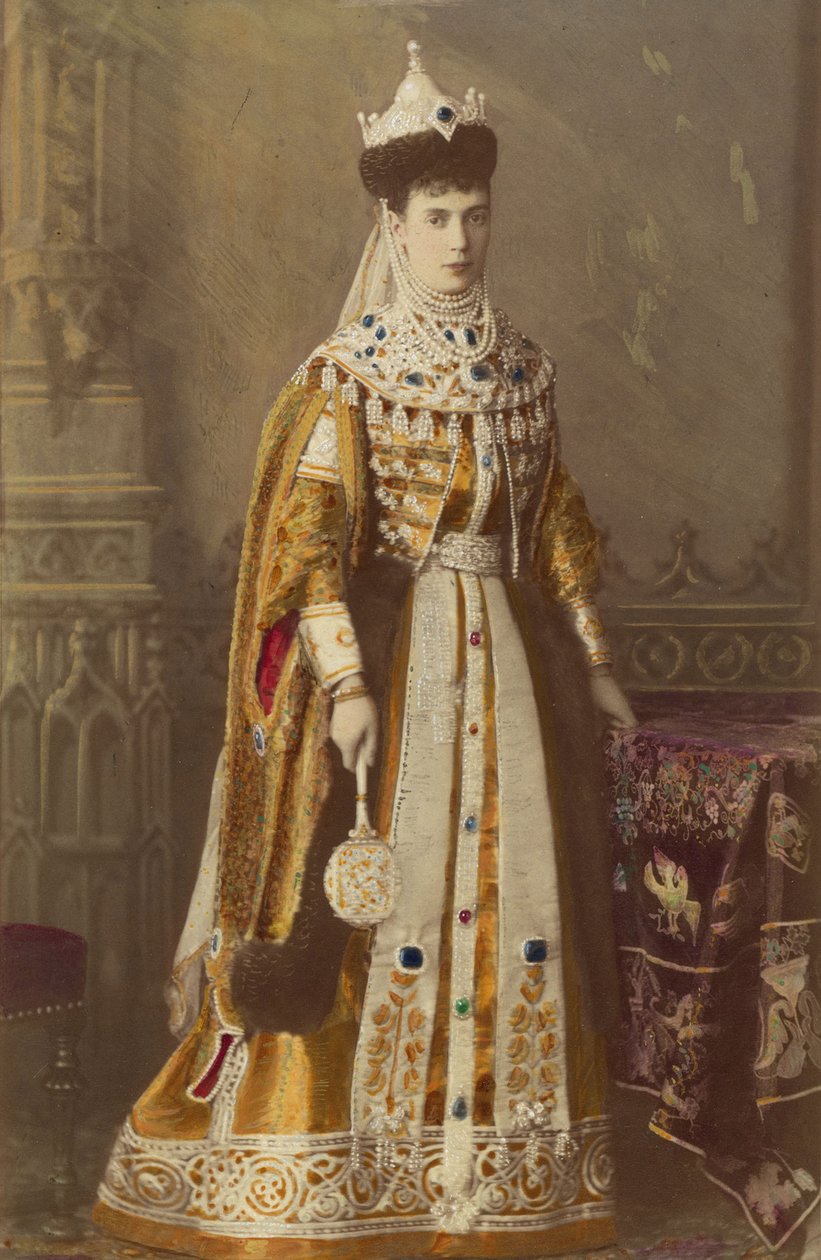 Porträt von Kaiserin Maria Fjodorowna, Prinzessin Dagmar von Dänemark von Charles Bergamasco
