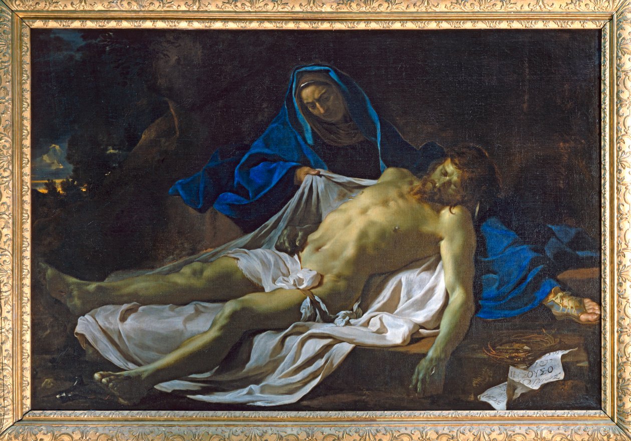 Der tote Christus auf den Knien der Jungfrau von Charles (attr. to) Le Brun