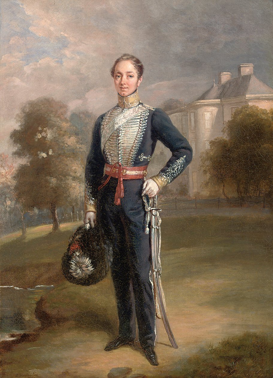 Porträt von Leutnant George Ramsay von Lixmont, 1838 von Charles Achille DHardiviller