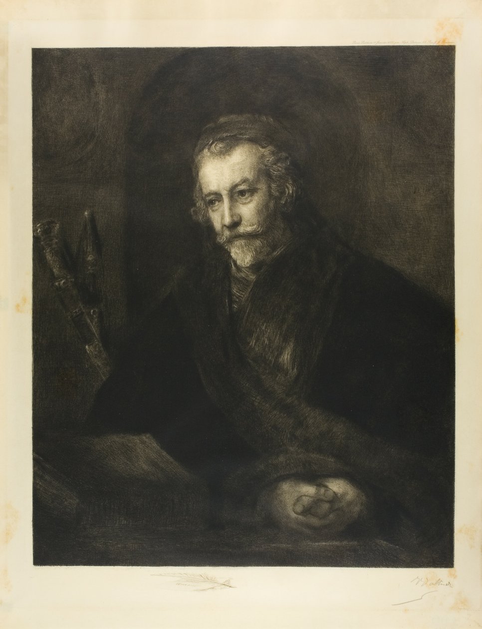 Porträt eines Mannes mit Mütze von Charles Albert Waltner