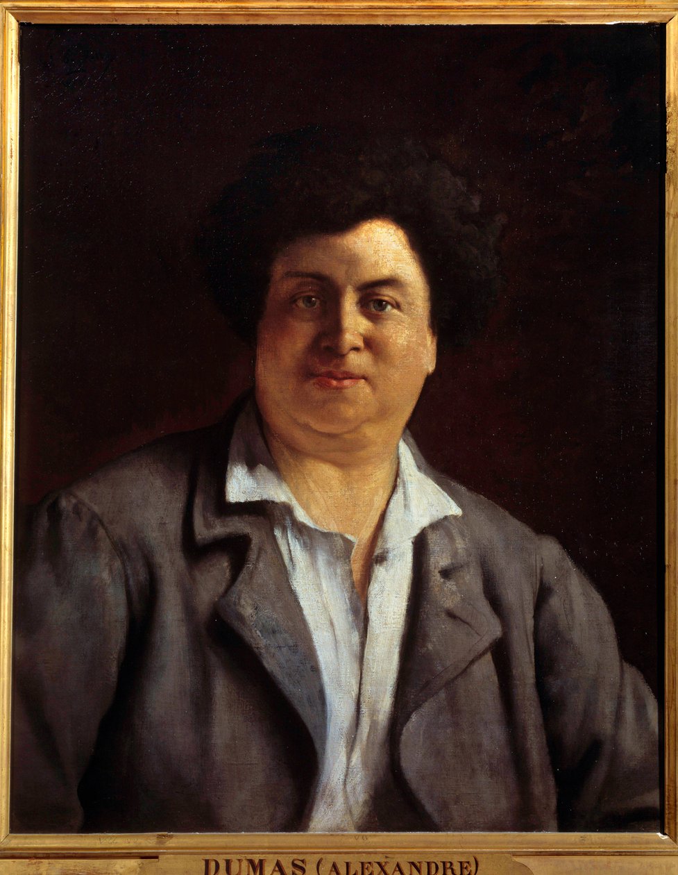 Porträt des Schriftstellers Alexandre Dumas père von Charles Alphonse Paul Bellay