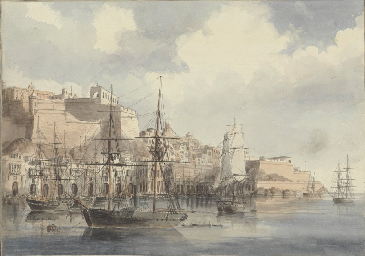 Ansicht von Malta, ca. 1849 von Charles Andrew Dyce