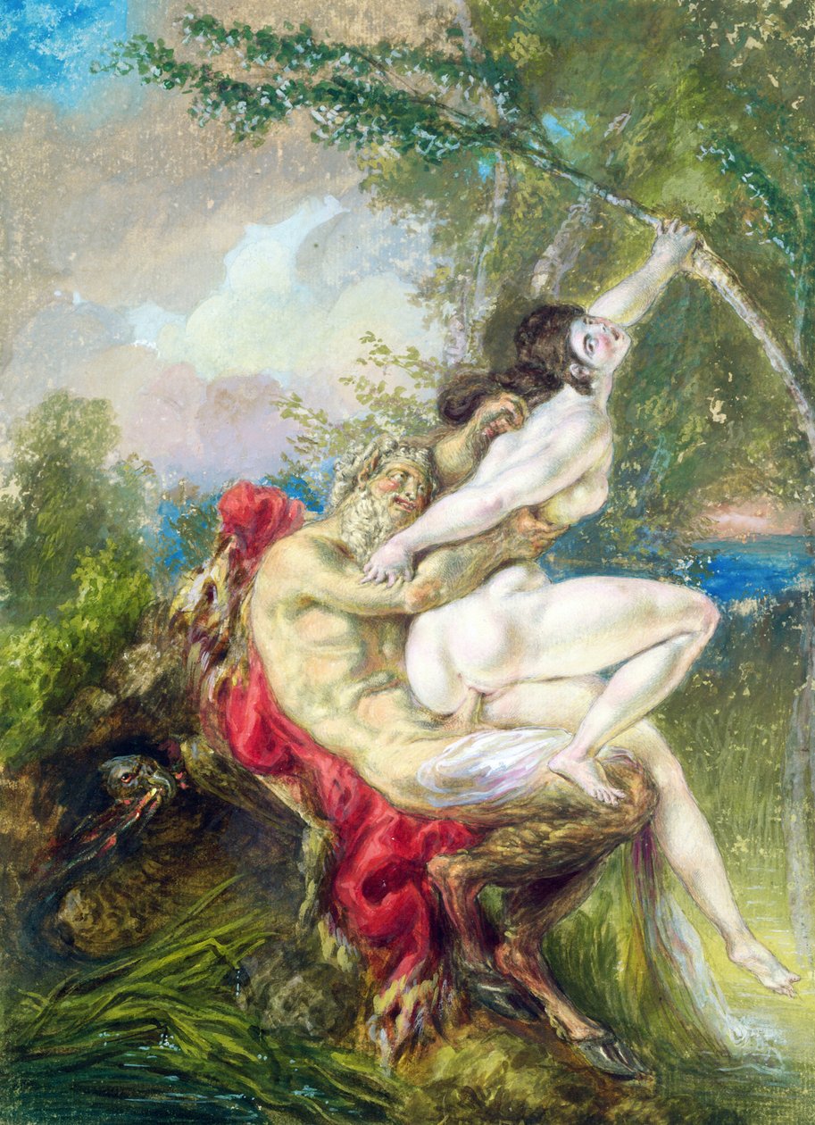 Jupiter und Antiope, aus Histoire Universelle von Charles Antoine (attr. to) Coypel