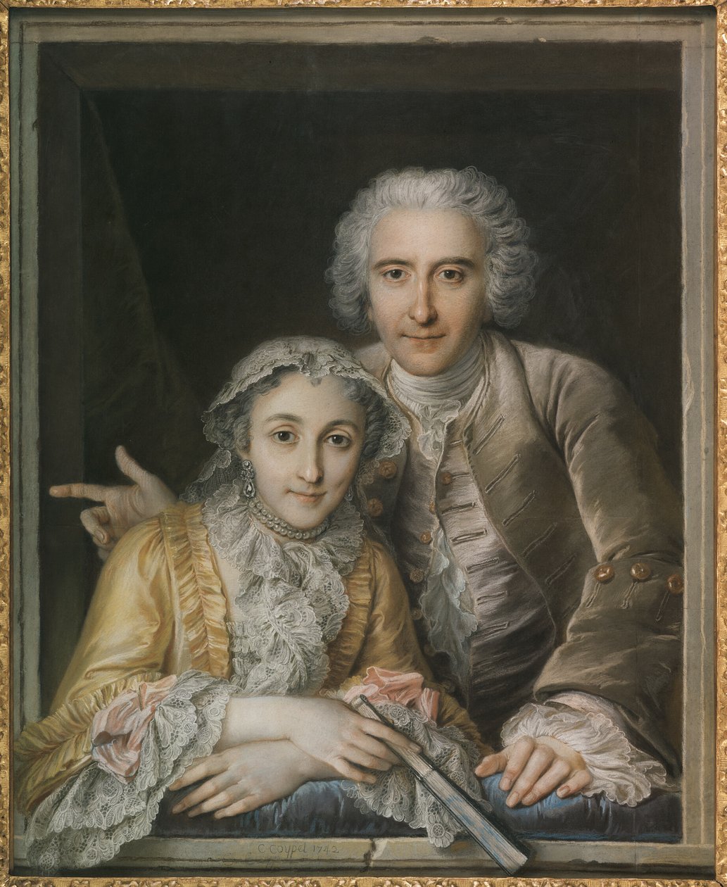 Porträt von Philippe Coypel und seiner Frau von Charles Antoine Coypel