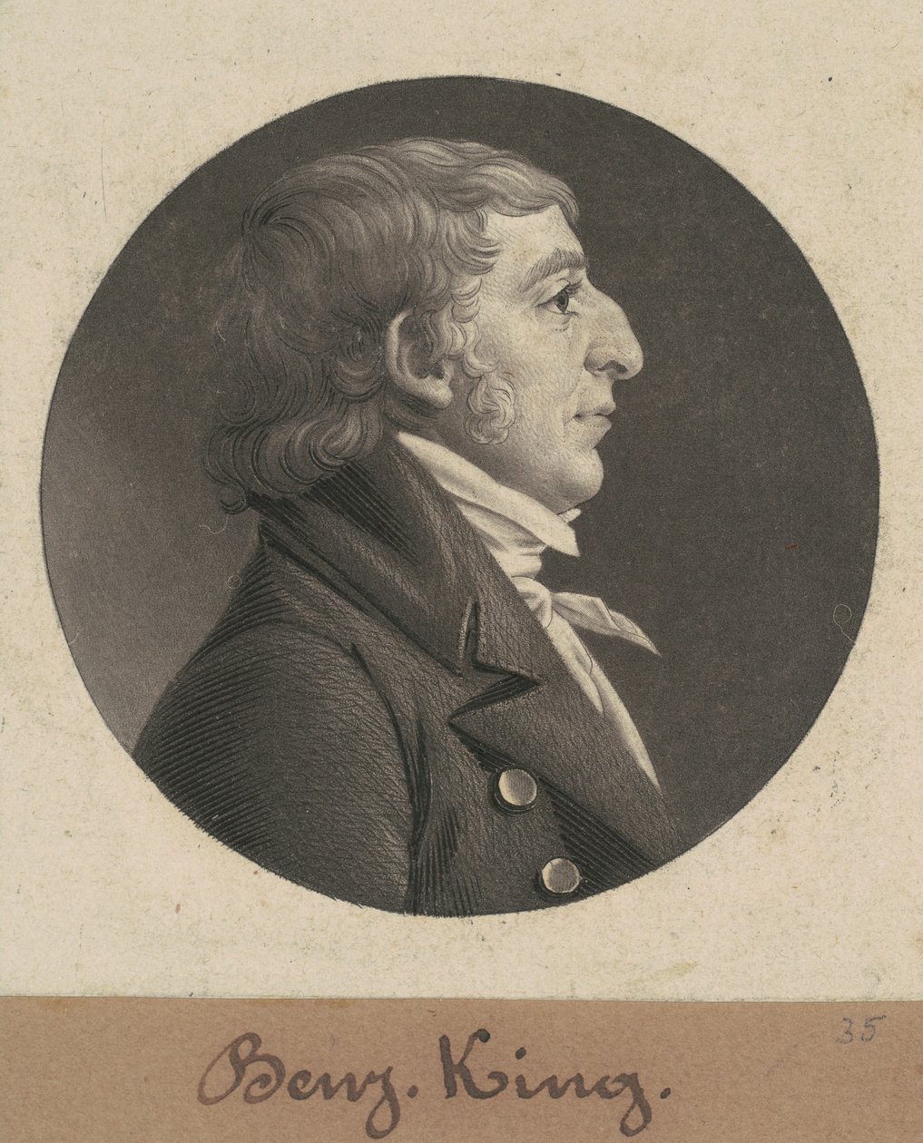 Benjamin King von Charles B. J. Févret de Saint Mémin