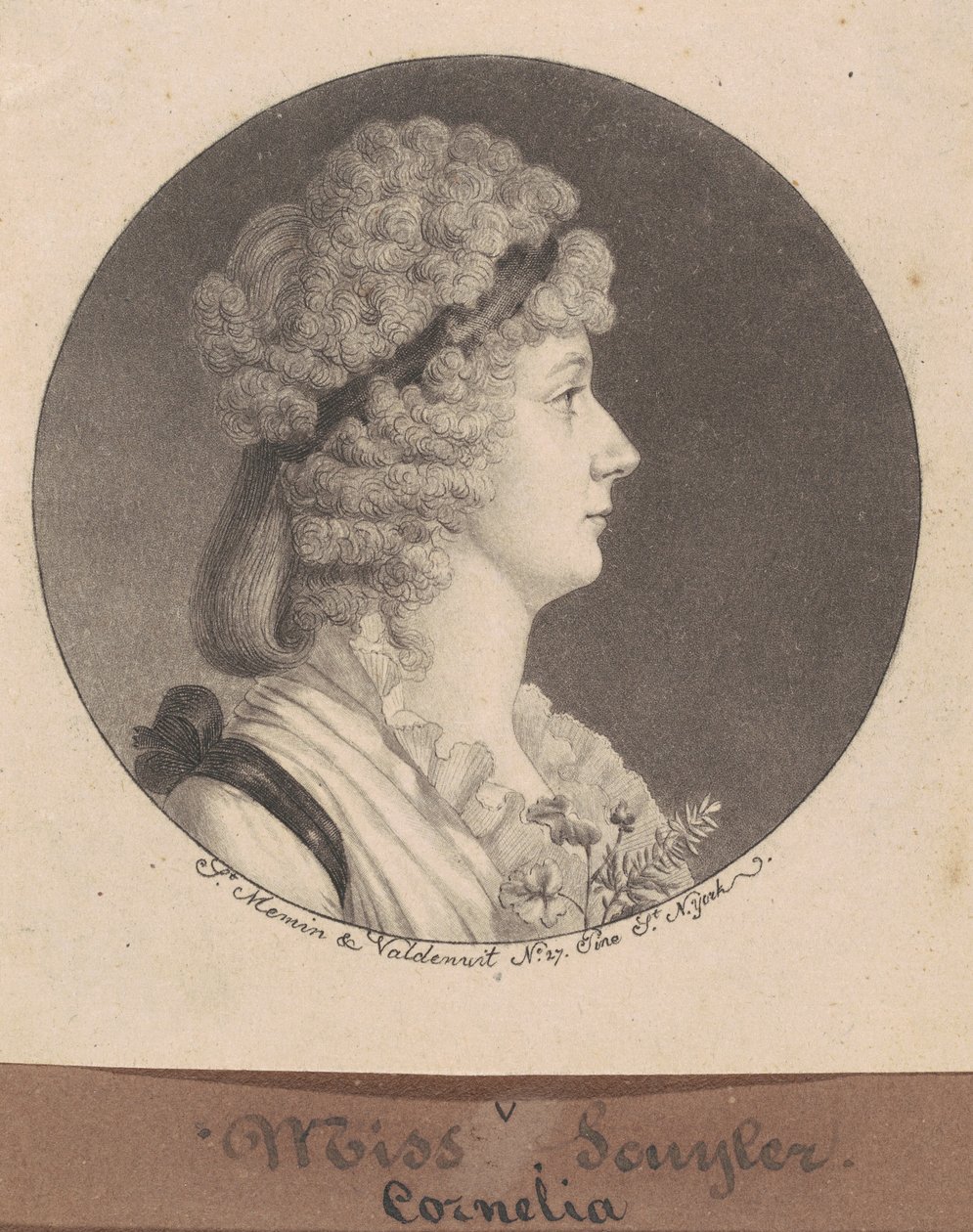 Cornelia Schuyler Morton von Charles B. J. Févret de Saint Mémin
