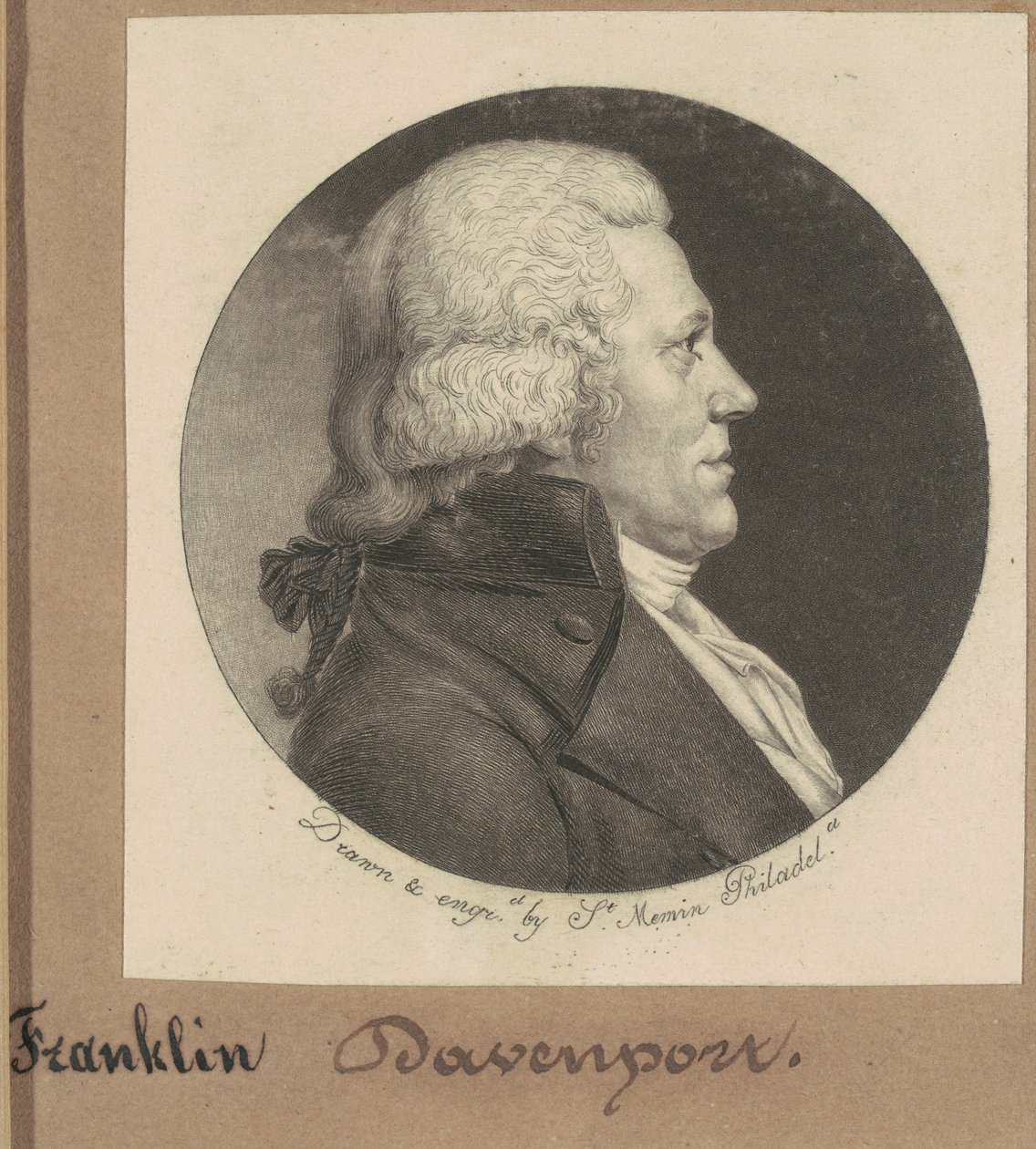 Franklin Davenport von Charles B. J. Févret de Saint Mémin