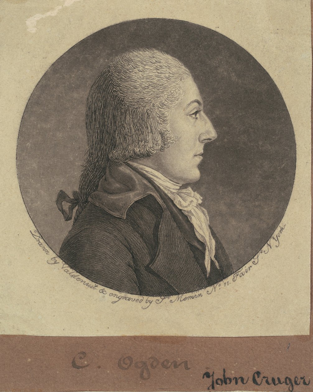 John Cruger von Charles B. J. Févret de Saint Mémin