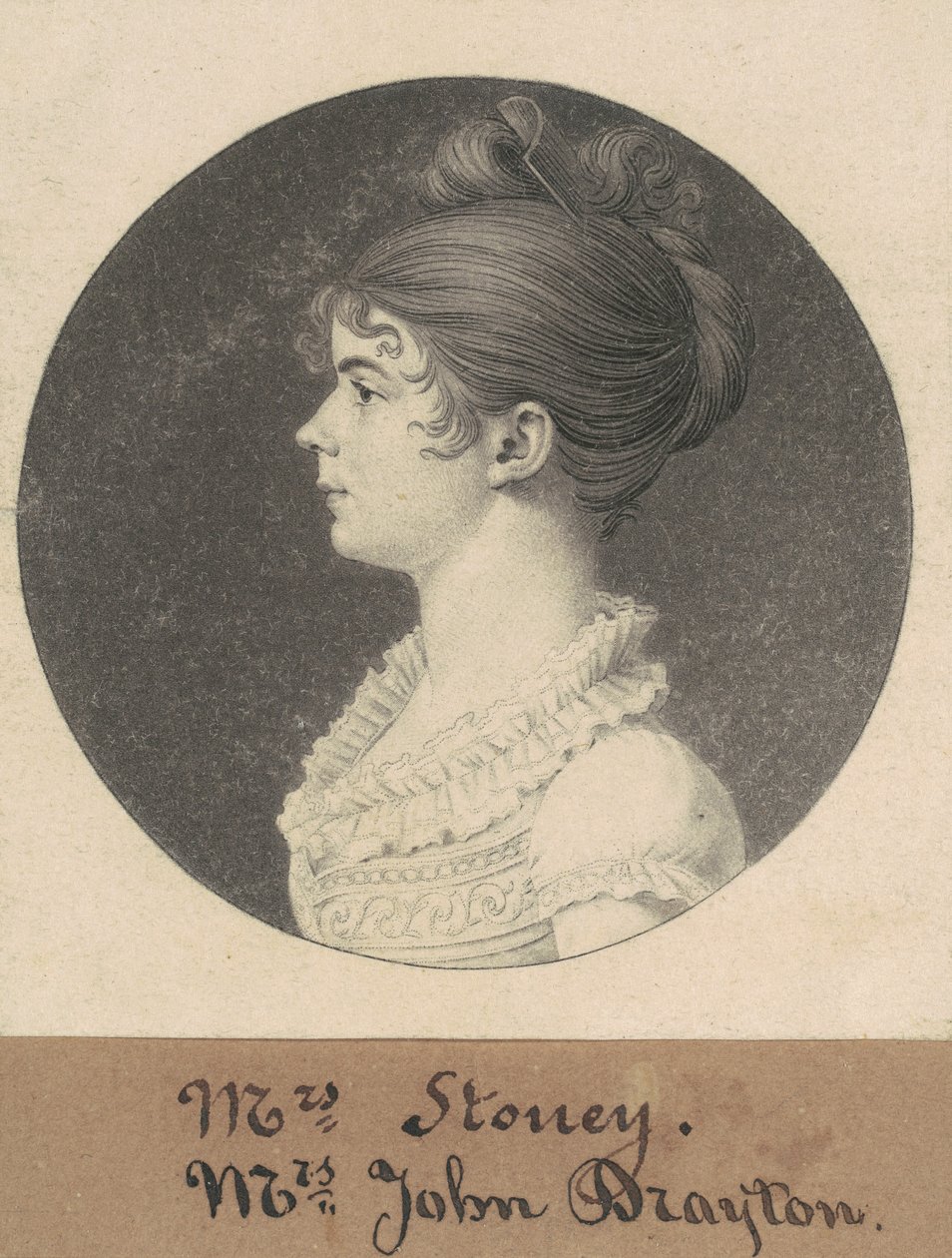 Mrs. William Drayton von Charles B. J. Févret de Saint Mémin