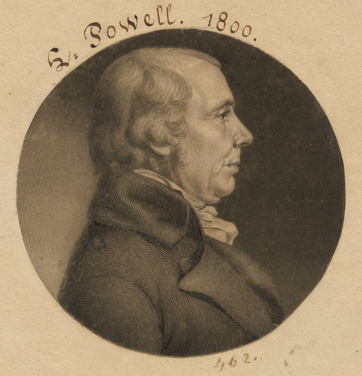 Levin Powell von Charles Balthazar Julien Févret de Saint-Mémin