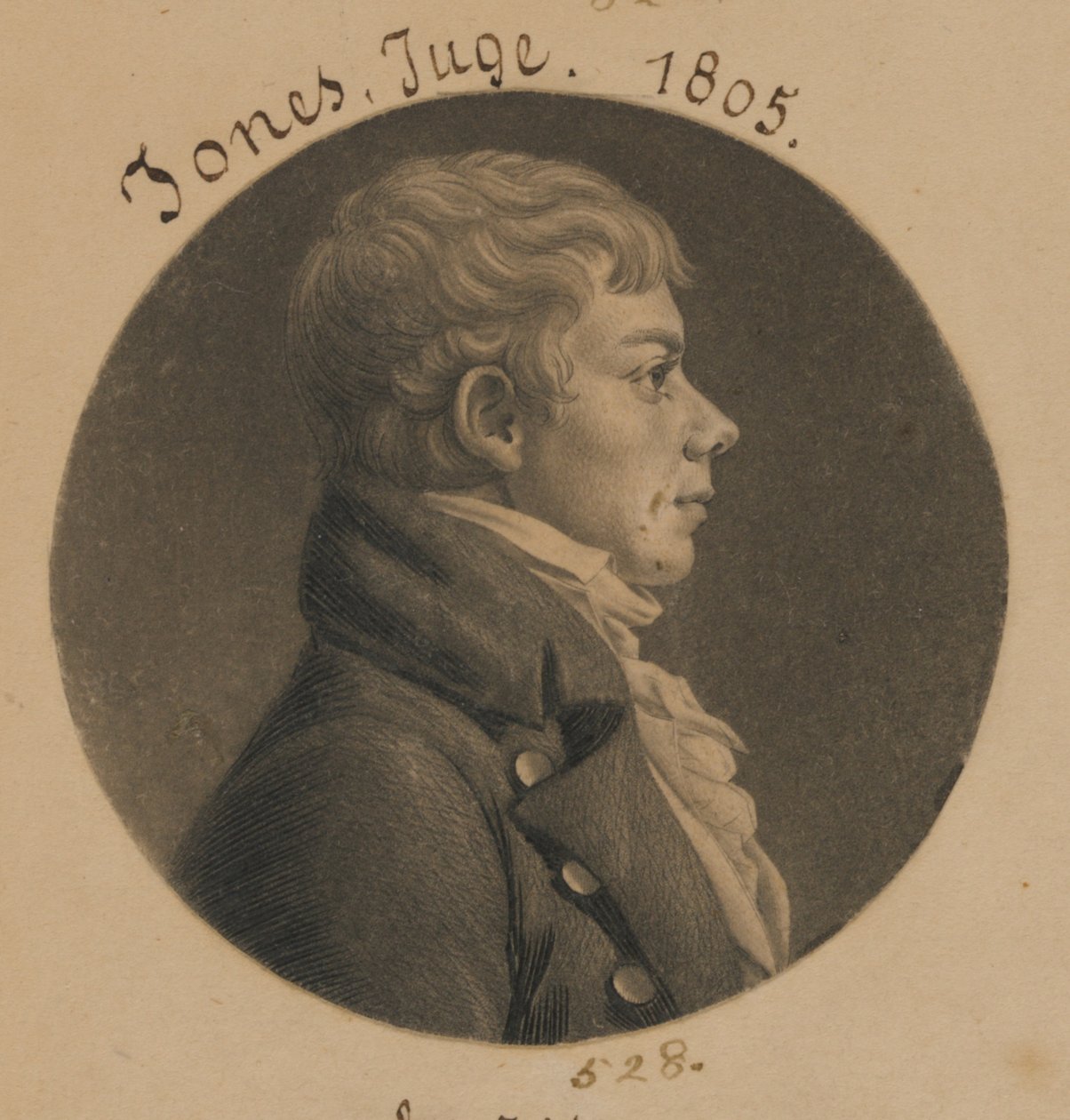 Walter Jones von Charles Balthazar Julien Févret de Saint-Mémin
