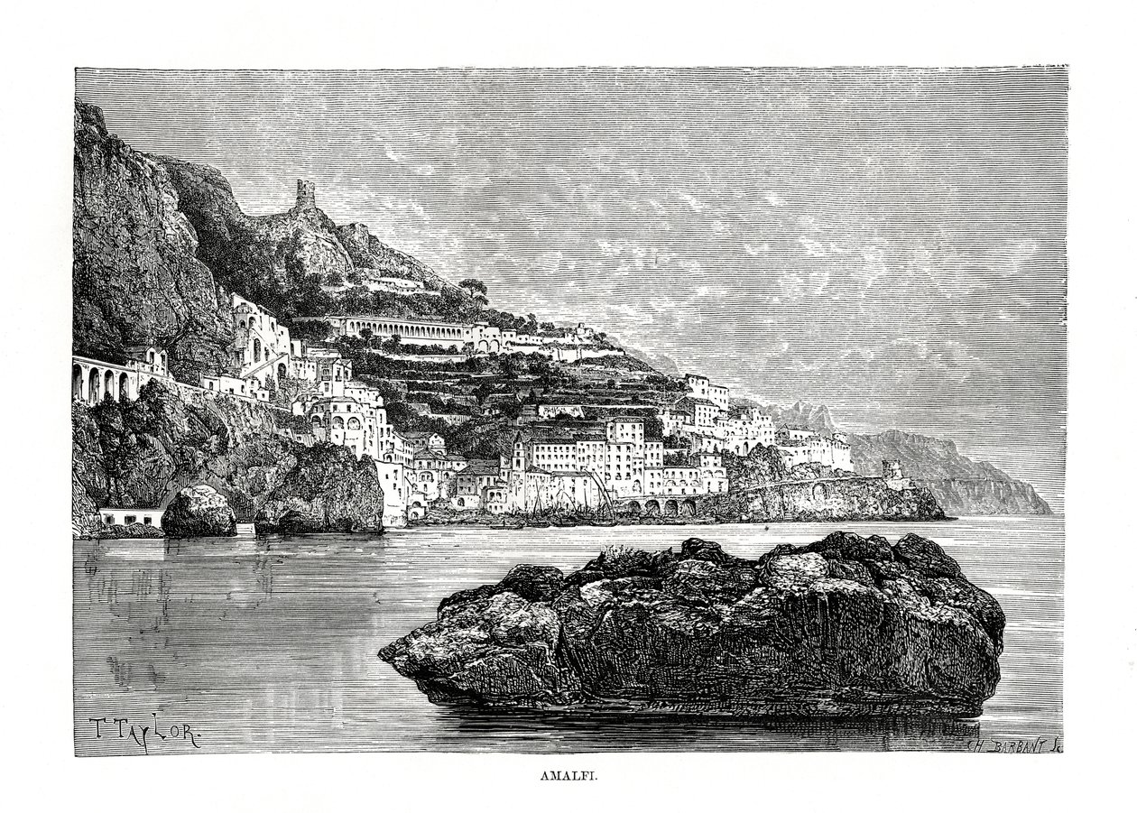 Amalfi, Italien, 1879 von Charles Barbant