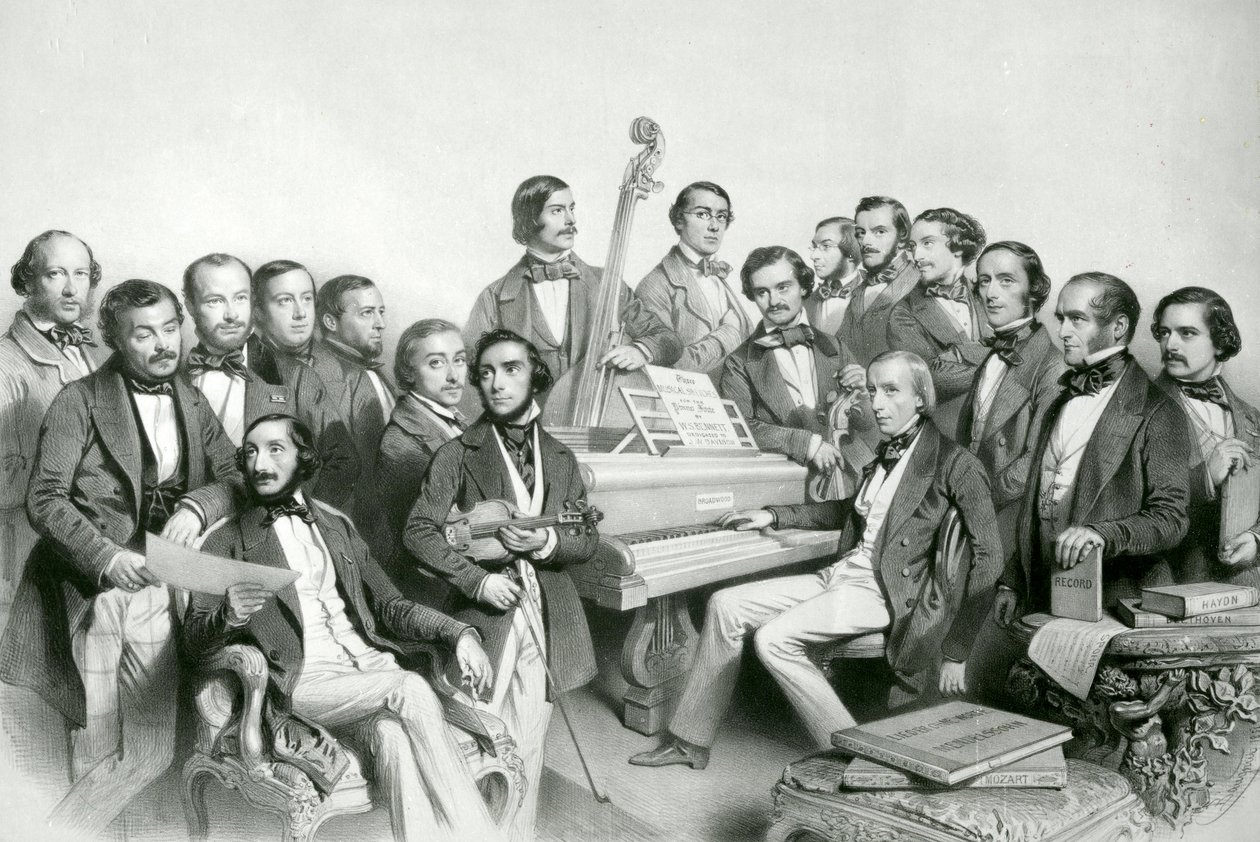 Die musikalische Union, veröffentlicht von Hanhart, 1851 von Charles Baugniet