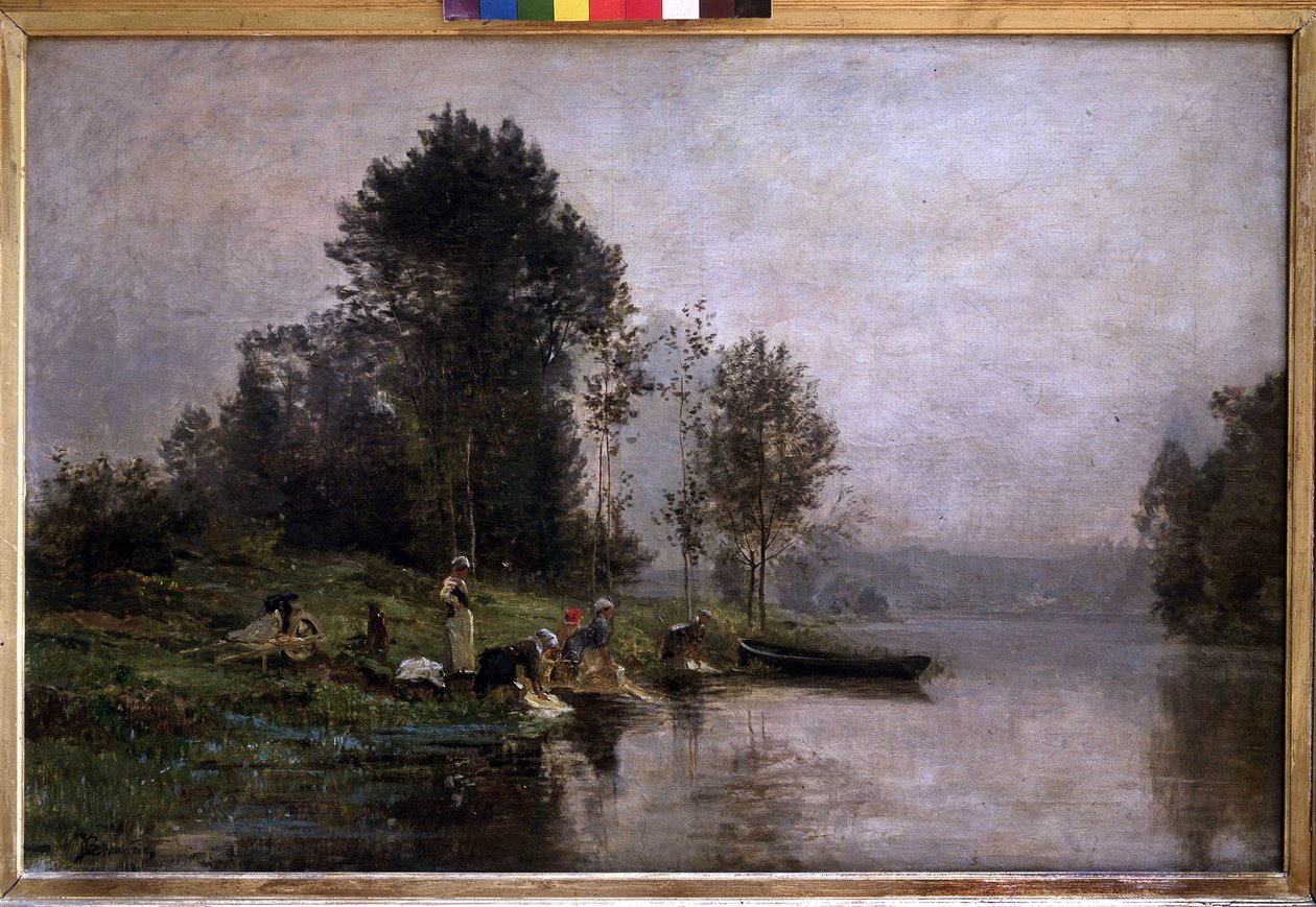 Nebliger Morgen an der Oise von Charles Beauverie