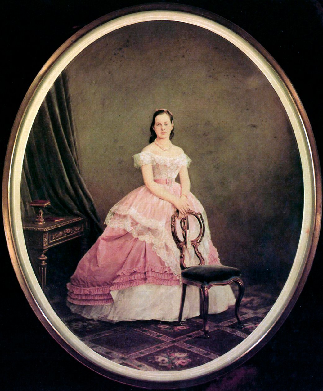 Porträt der Großfürstin Maria Alexandrowna von Russland, 1860er-1870er Jahre von Charles Bergamasco
