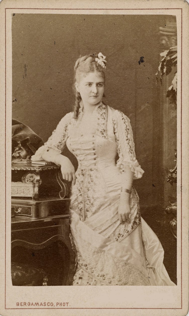 Porträt der Opernsängerin Caroline Salla Caroline Louise de Septavaux, ca. 1880 von Charles Bergamasco