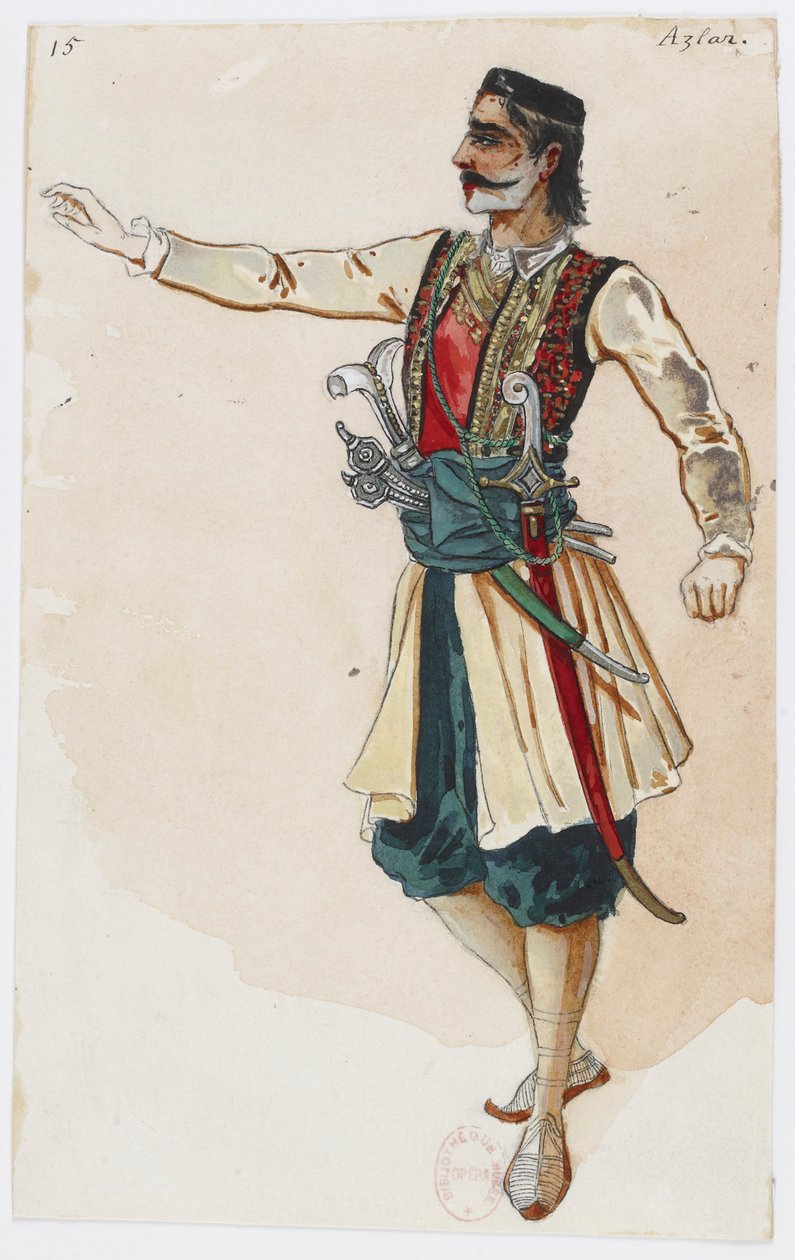 Holmès - La montagne noire - Kostümentwürfe von Charles Bianchini - 15. Azlar von Charles Bianchini