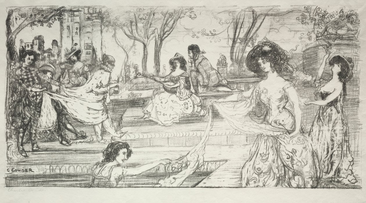 Die Gitarristin von Charles Edward Conder